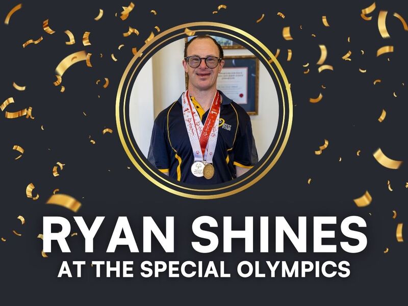 Ryan Shines at the Special Olympics