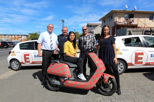 Winner! Tartan scooter has a new home